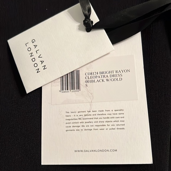Galvan London Cleopatra Chain Necklace Halter Midi Dress Small NWT - Picture 11 of 13